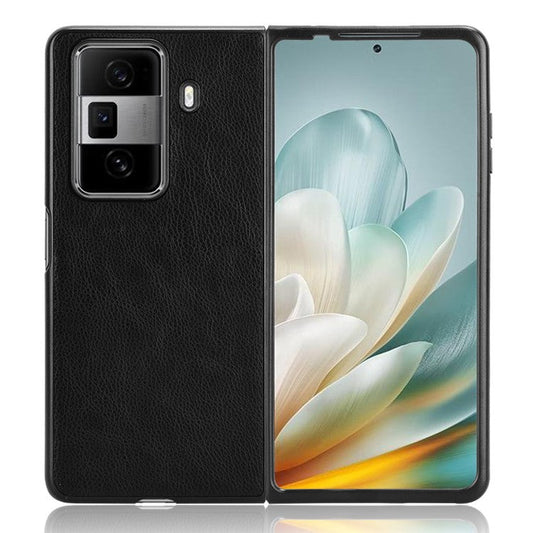 For Honor Magic Vs3 5G Case Litchi Texture PU Leather + PC Phone Cover - Black