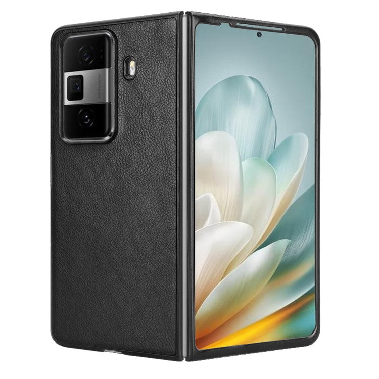 For Honor Magic Vs3 5G Case Litchi Texture PU Leather + PC Phone Cover - Black