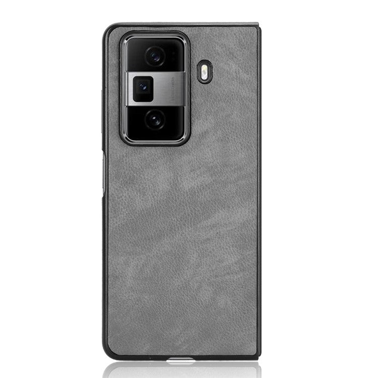 For Honor Magic Vs3 5G Case Litchi Texture PU Leather + PC Phone Cover - Grey