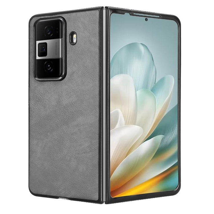 For Honor Magic Vs3 5G Case Litchi Texture PU Leather + PC Phone Cover - Grey