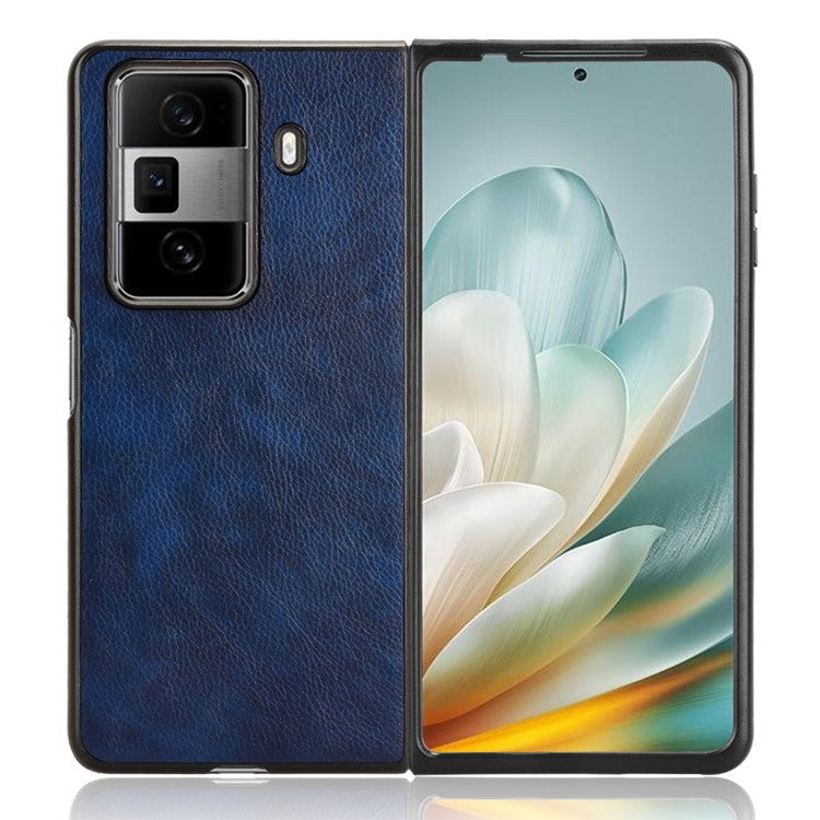 For Honor Magic Vs3 5G Case Litchi Texture PU Leather + PC Phone Cover - Blue