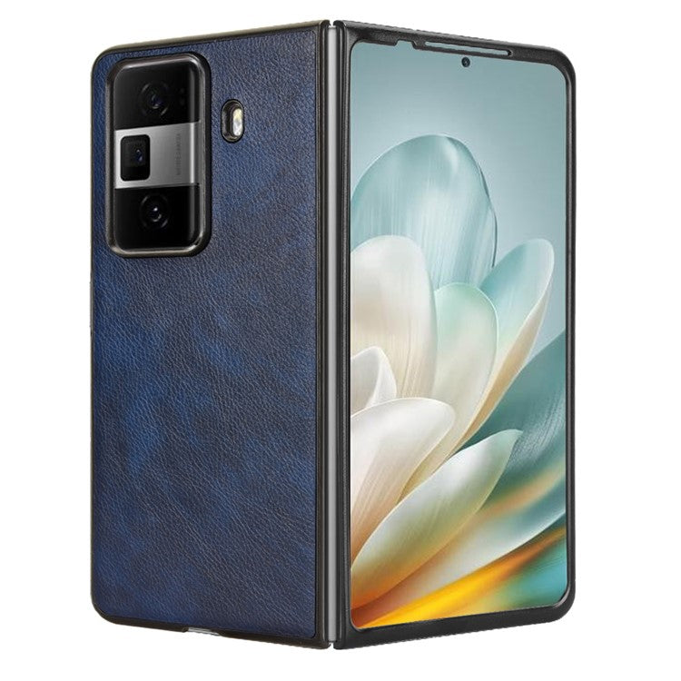 For Honor Magic Vs3 5G Case Litchi Texture PU Leather + PC Phone Cover - Blue