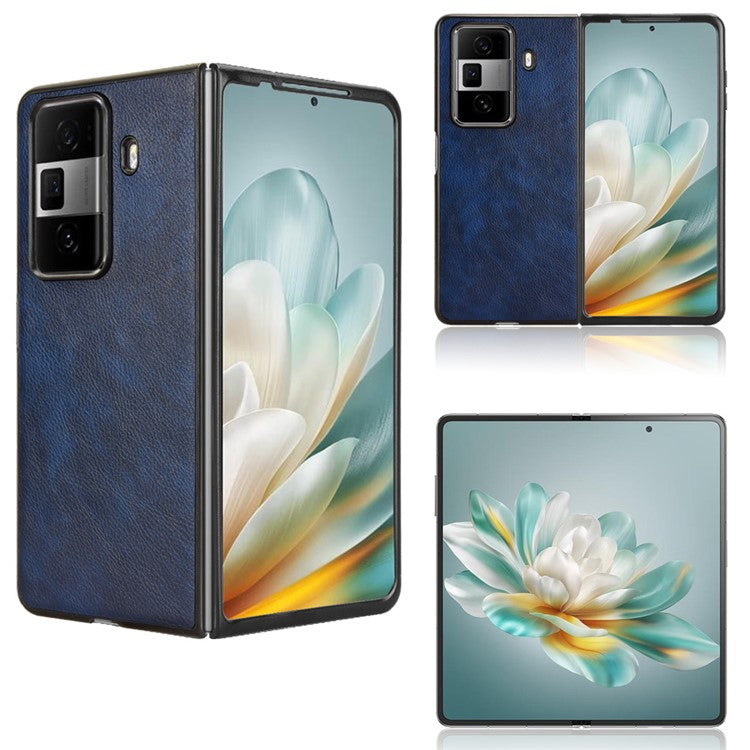 For Honor Magic Vs3 5G Case Litchi Texture PU Leather + PC Phone Cover - Blue