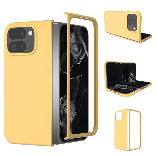 ABEEL For Google Pixel 9 Pro Fold 5G Case Hard PC Protective Phone Cover Skin Touch Feeling - Yellow
