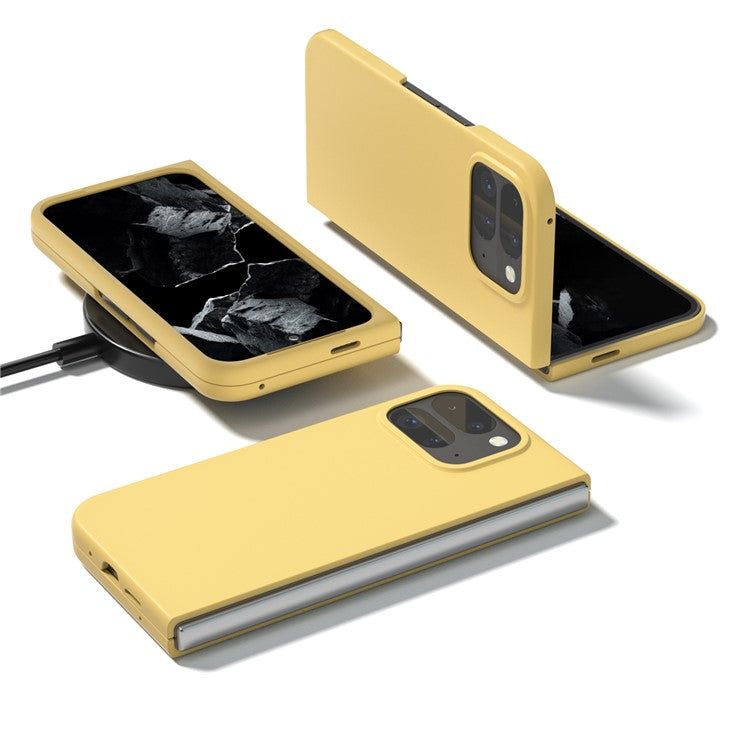ABEEL For Google Pixel 9 Pro Fold 5G Case Hard PC Protective Phone Cover Skin Touch Feeling - Yellow
