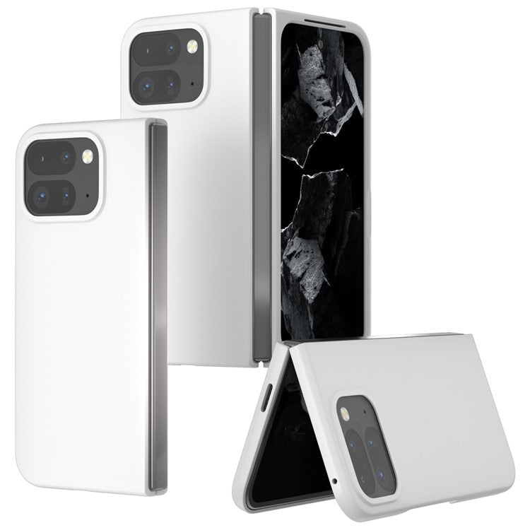ABEEL For Google Pixel 9 Pro Fold 5G Case Hard PC Protective Phone Cover Skin Touch Feeling - White