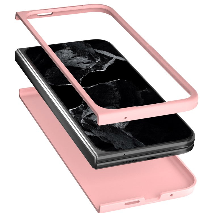ABEEL For Google Pixel 9 Pro Fold 5G Case Hard PC Protective Phone Cover Skin Touch Feeling - Pink