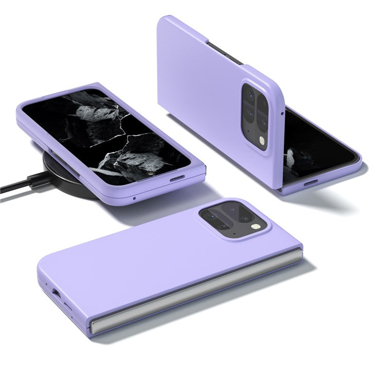 ABEEL For Google Pixel 9 Pro Fold 5G Case Hard PC Protective Phone Cover Skin Touch Feeling - Purple
