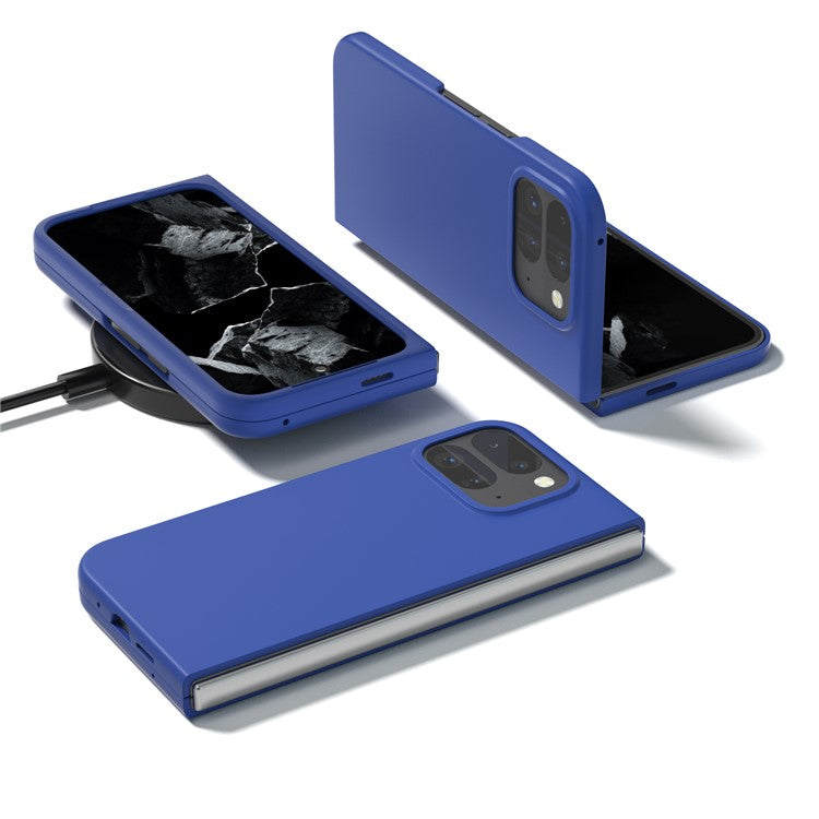 ABEEL For Google Pixel 9 Pro Fold 5G Case Hard PC Protective Phone Cover Skin Touch Feeling - Dark Blue
