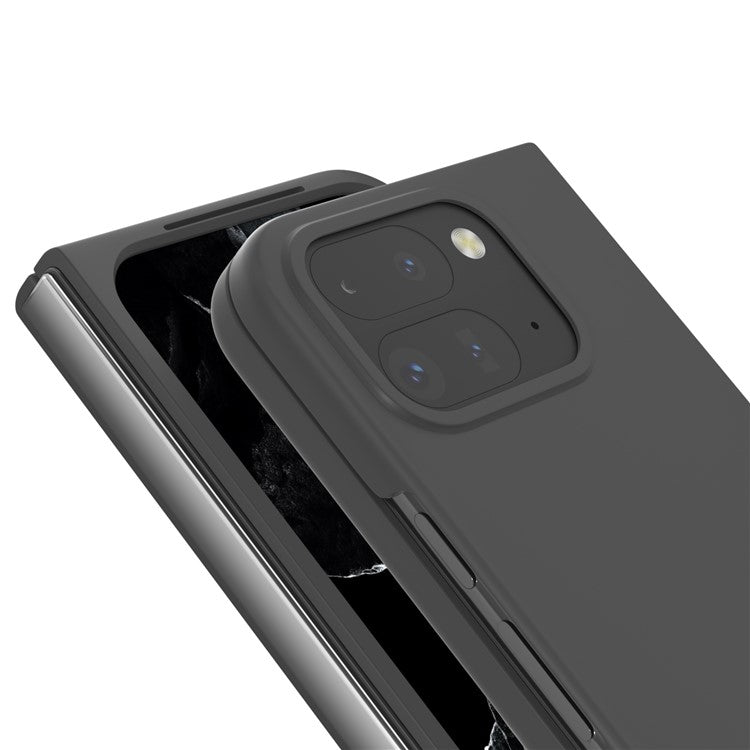 ABEEL For Google Pixel 9 Pro Fold 5G Case Hard PC Protective Phone Cover Skin Touch Feeling - Black