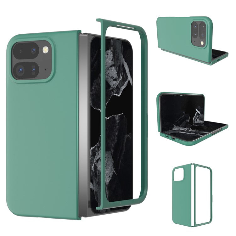 ABEEL For Google Pixel 9 Pro Fold 5G Case Hard PC Protective Phone Cover Skin Touch Feeling - Dark Green