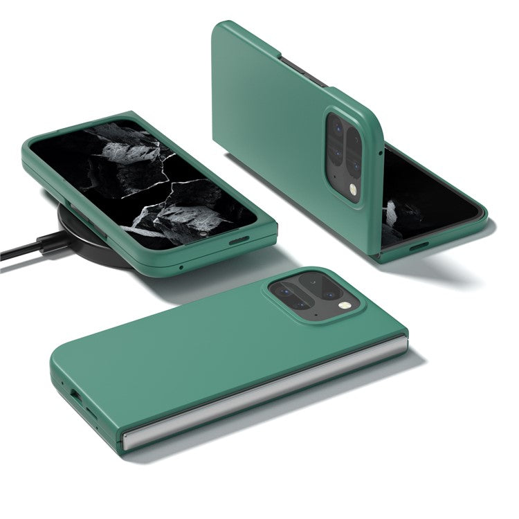 ABEEL For Google Pixel 9 Pro Fold 5G Case Hard PC Protective Phone Cover Skin Touch Feeling - Dark Green