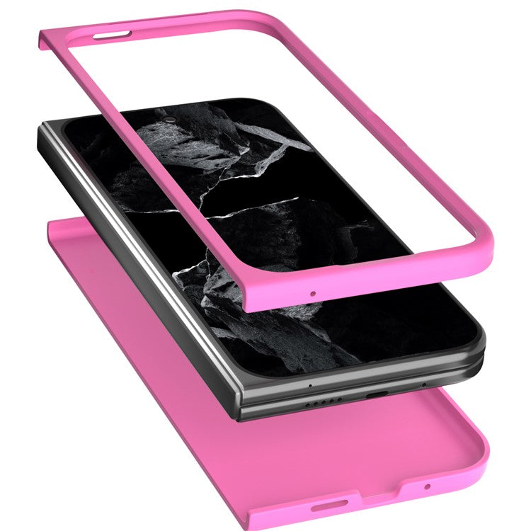 ABEEL For Google Pixel 9 Pro Fold 5G Case Hard PC Protective Phone Cover Skin Touch Feeling - Rose