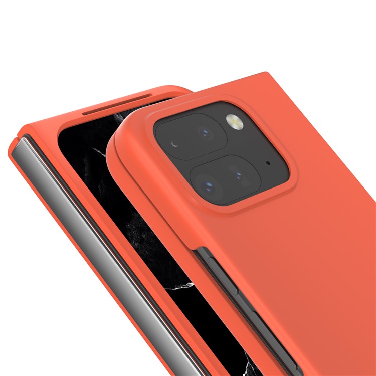 ABEEL For Google Pixel 9 Pro Fold 5G Case Hard PC Protective Phone Cover Skin Touch Feeling - Orange