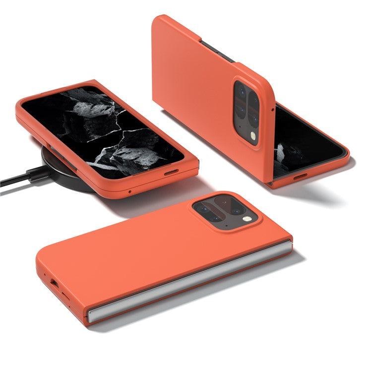 ABEEL For Google Pixel 9 Pro Fold 5G Case Hard PC Protective Phone Cover Skin Touch Feeling - Orange