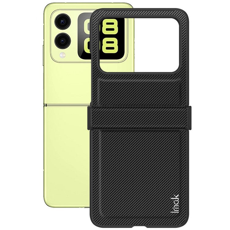 IMAK Ruiyi Series for Huawei nova Flip 5G Case Carbon Fiber Leather+PC Phone Cover