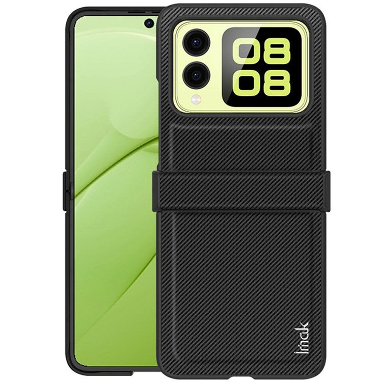 IMAK Ruiyi Series for Huawei nova Flip 5G Case Carbon Fiber Leather+PC Phone Cover
