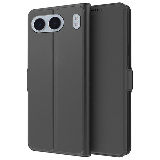 For OnePlus Nord 4 Case Shockproof TPU Inner Shell Leather Phone Cover Card Slot - Black