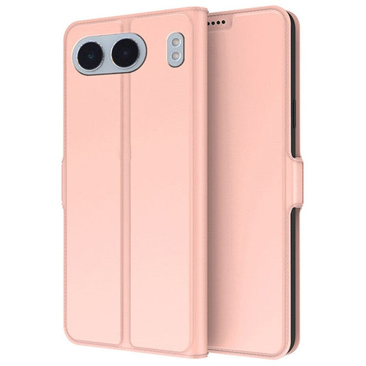 For OnePlus Nord 4 Case Shockproof TPU Inner Shell Leather Phone Cover Card Slot - Rose Gold