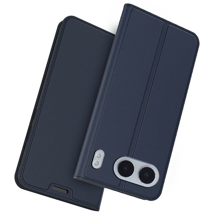 For OnePlus Nord 4 Case PU Leather Phone Cover with Card Holder Stand Magnetic Closure - Blue
