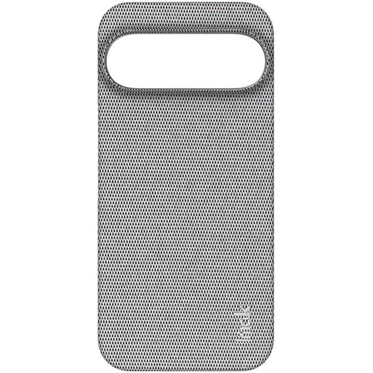 IMAK Ruiyi Series for Google Pixel 9 Pro XL Case Classic Fabric Texture Leather +PC Phone Cover - Light Grey