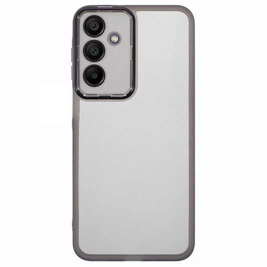 DKSM Series For Samsung Galaxy A16 5G / A16 4G Case Electroplated Camera Frame TPU Phone Cover - Transparent Black