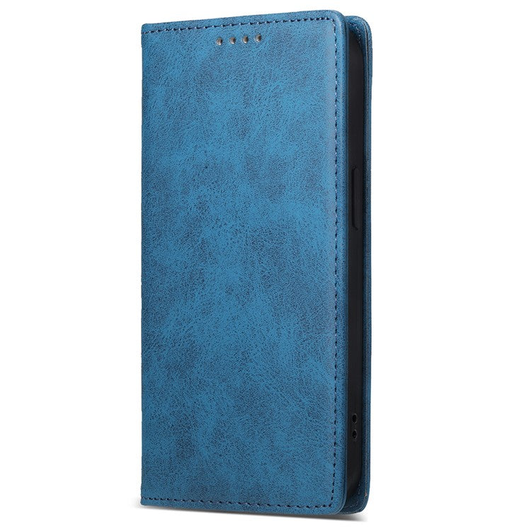 DF-05 For Samsung Galaxy M35 5G Wallet Case RFID Blocking PU Leather Phone Cover - Blue
