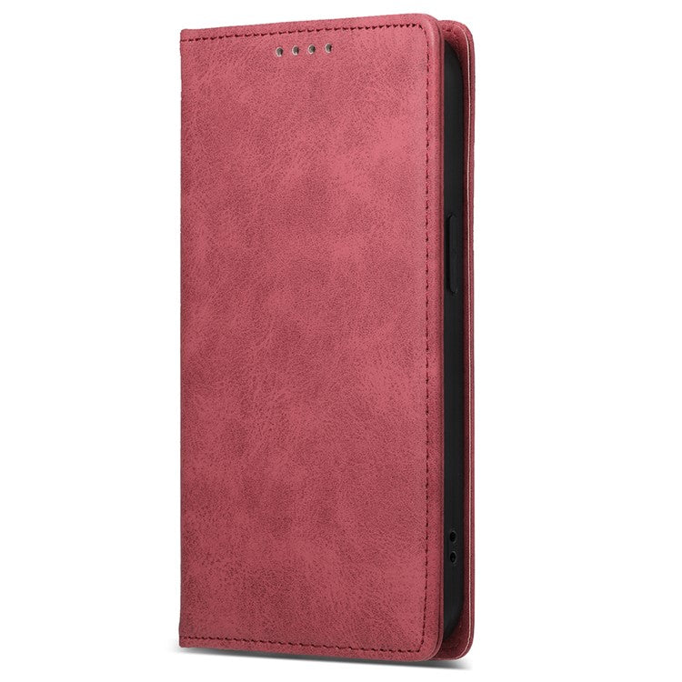 DF-05 For Samsung Galaxy M35 5G Wallet Case RFID Blocking PU Leather Phone Cover - Red