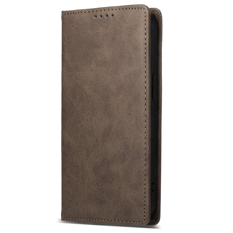 DF-05 For Samsung Galaxy M35 5G Wallet Case RFID Blocking PU Leather Phone Cover - Brown