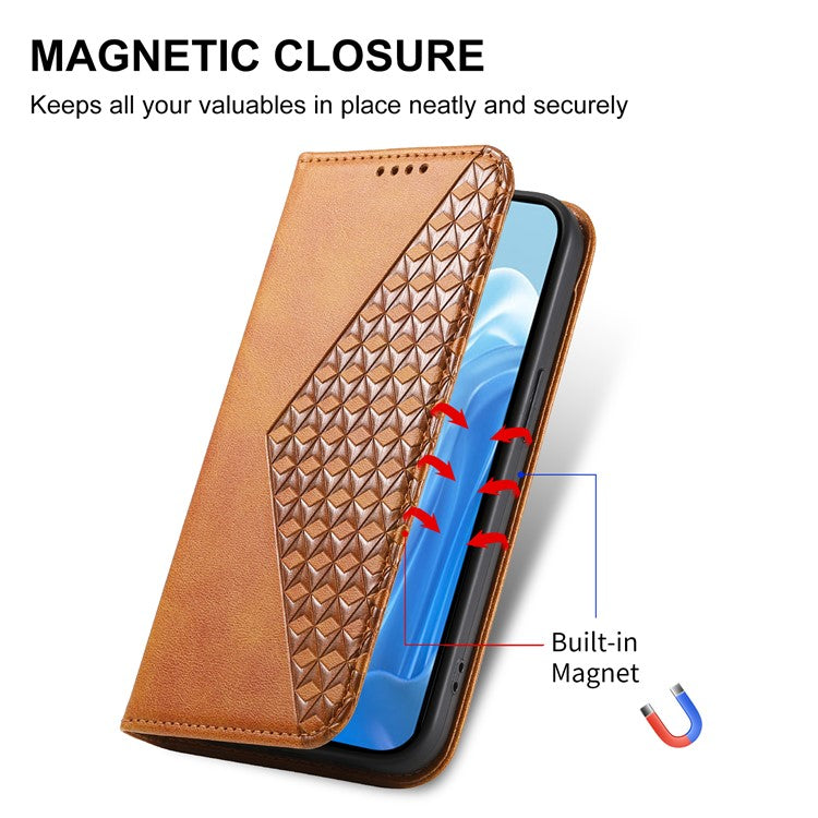 For Samsung Galaxy M35 5G Case Calf Texture PU Leather Phone Cover with Wallet - Yellow