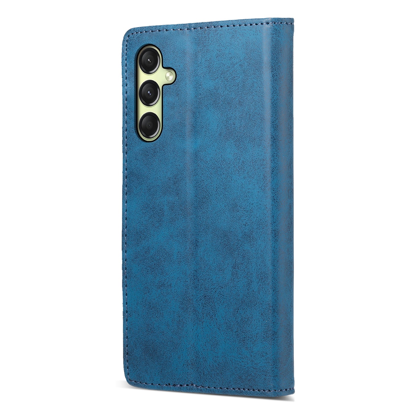 DF-05 For Samsung Galaxy A16 5G / A16 4G Wallet Case RFID Blocking PU Leather Phone Cover - Blue