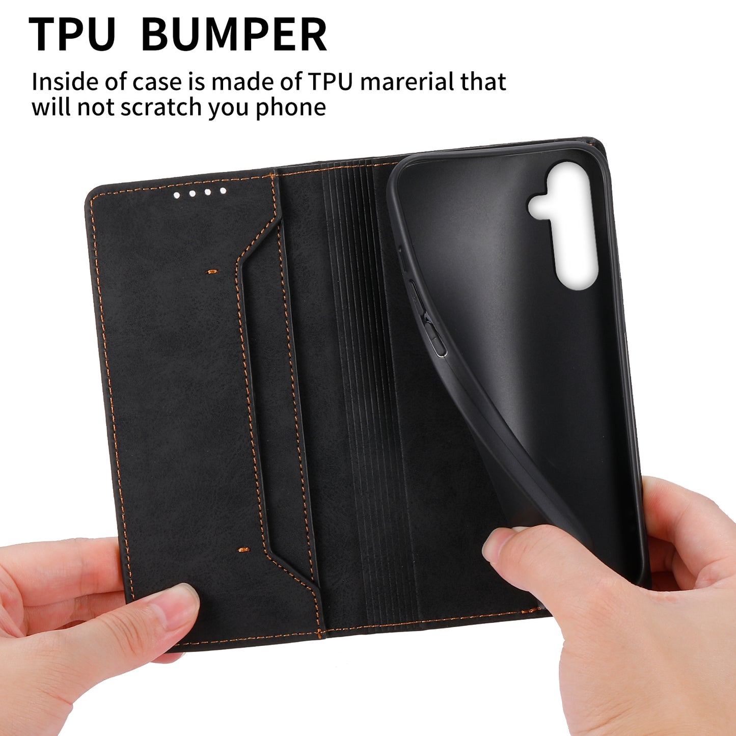 DF-05 For Samsung Galaxy A16 5G / A16 4G Wallet Case RFID Blocking PU Leather Phone Cover - Black