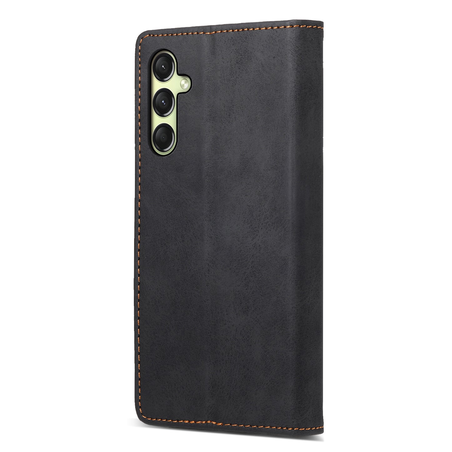 DF-05 For Samsung Galaxy A16 5G / A16 4G Wallet Case RFID Blocking PU Leather Phone Cover - Black