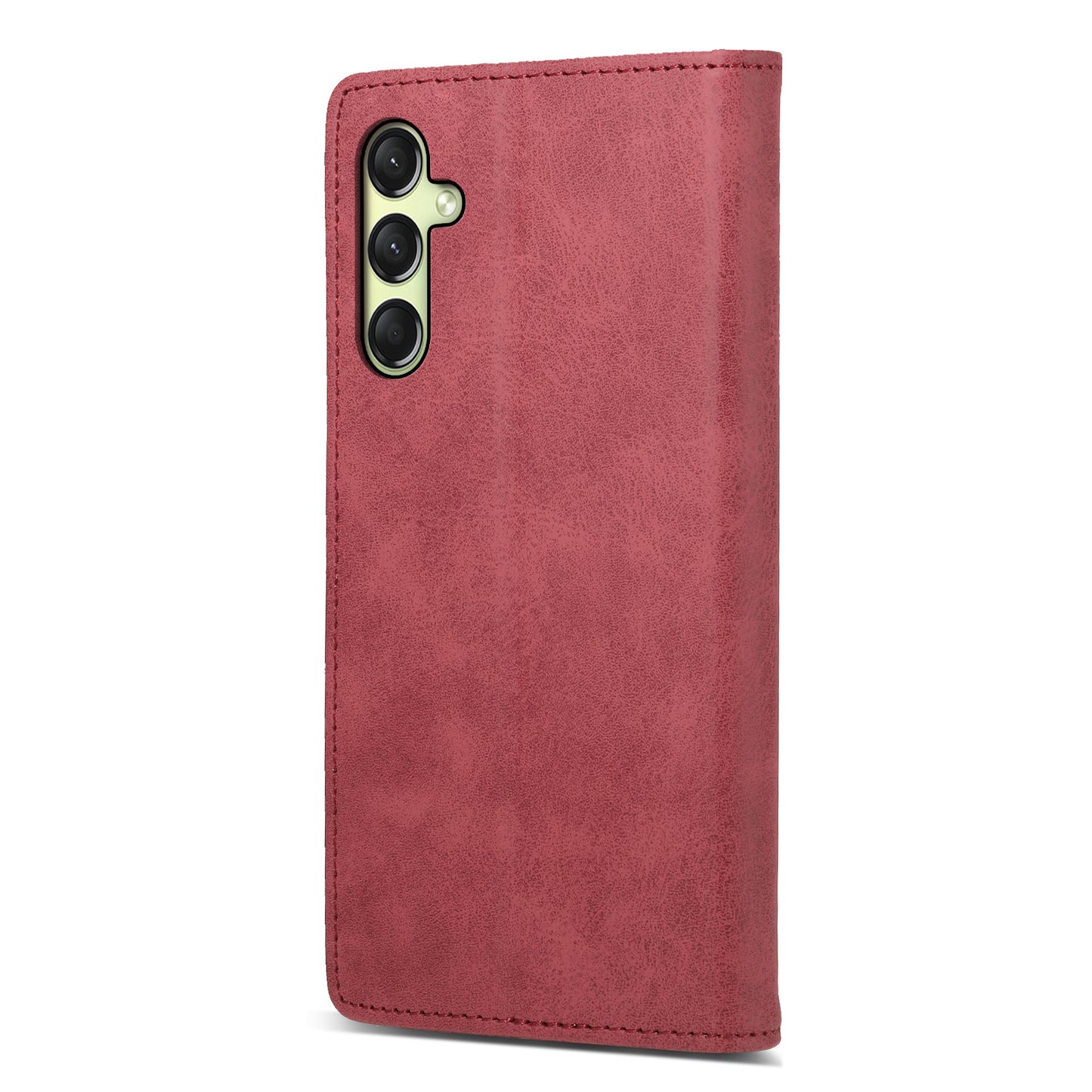 DF-05 For Samsung Galaxy A16 5G / A16 4G Wallet Case RFID Blocking PU Leather Phone Cover - Red