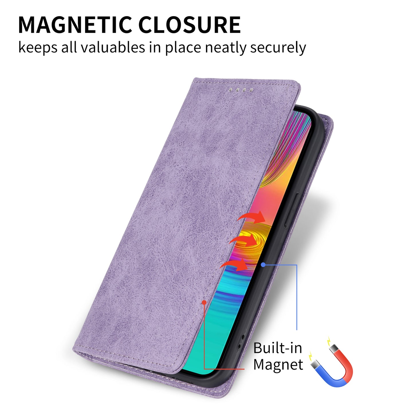DF-05 For Samsung Galaxy A16 5G / A16 4G Wallet Case RFID Blocking PU Leather Phone Cover - Purple