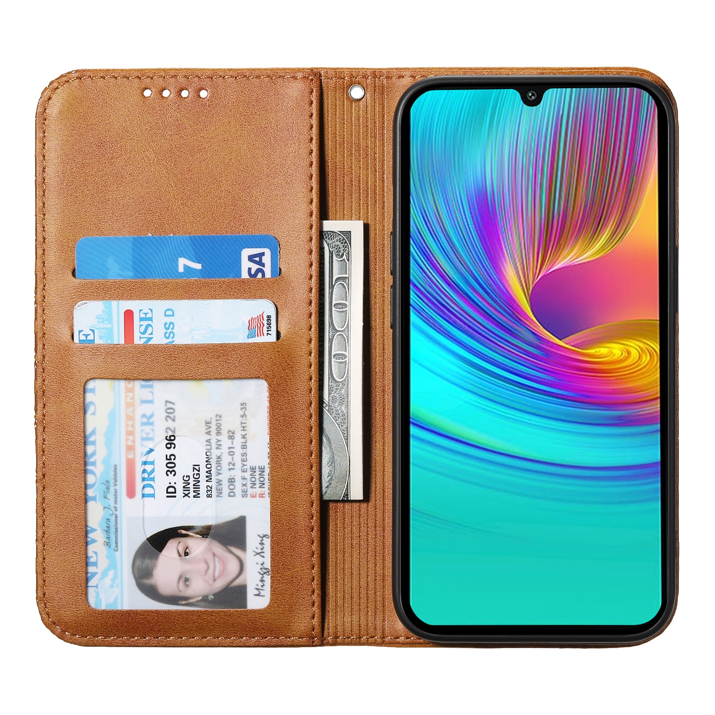 For Samsung Galaxy A16 5G / A16 4G Case Calf Texture PU Leather Phone Cover with Wallet - Yellow