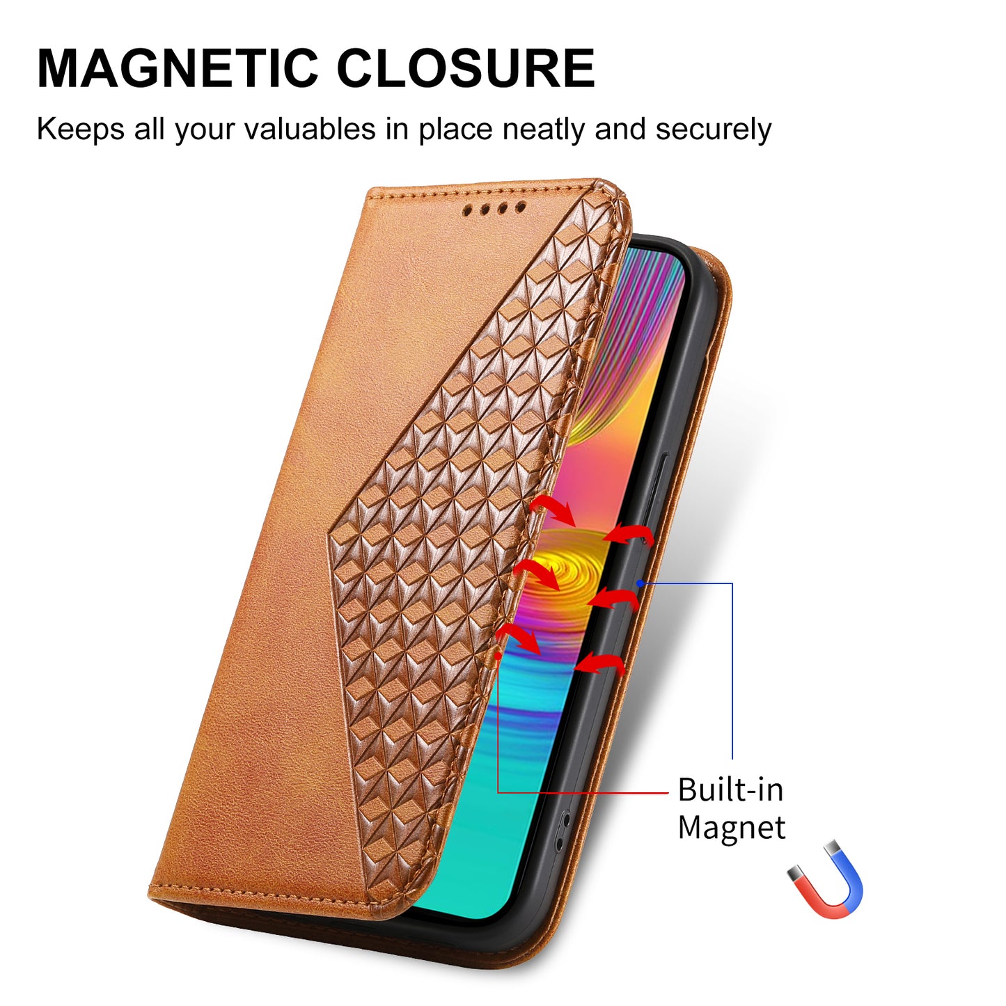 For Samsung Galaxy A16 5G / A16 4G Case Calf Texture PU Leather Phone Cover with Wallet - Yellow