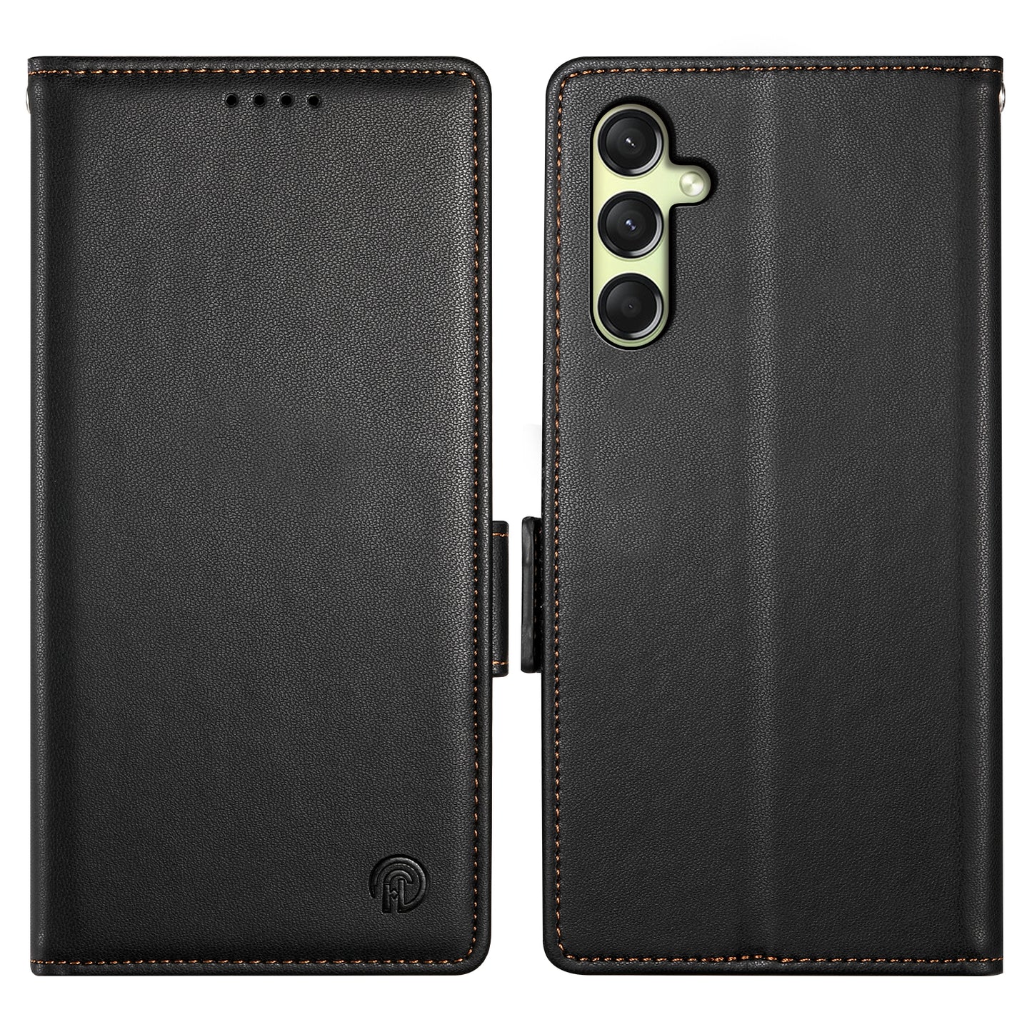 DF-010 For Samsung Galaxy A16 5G / A16 4G Stand Case PU Leather Wallet Phone Cover - Black