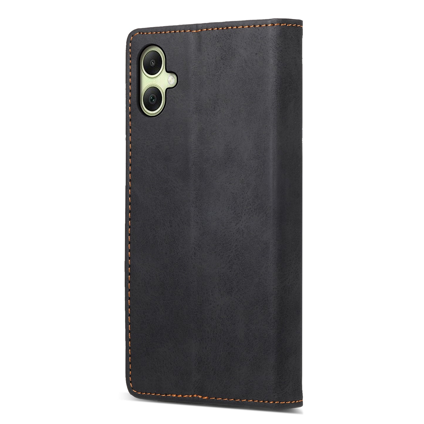DF-05 For Samsung Galaxy A06 Wallet Case RFID Blocking PU Leather Phone Cover - Black
