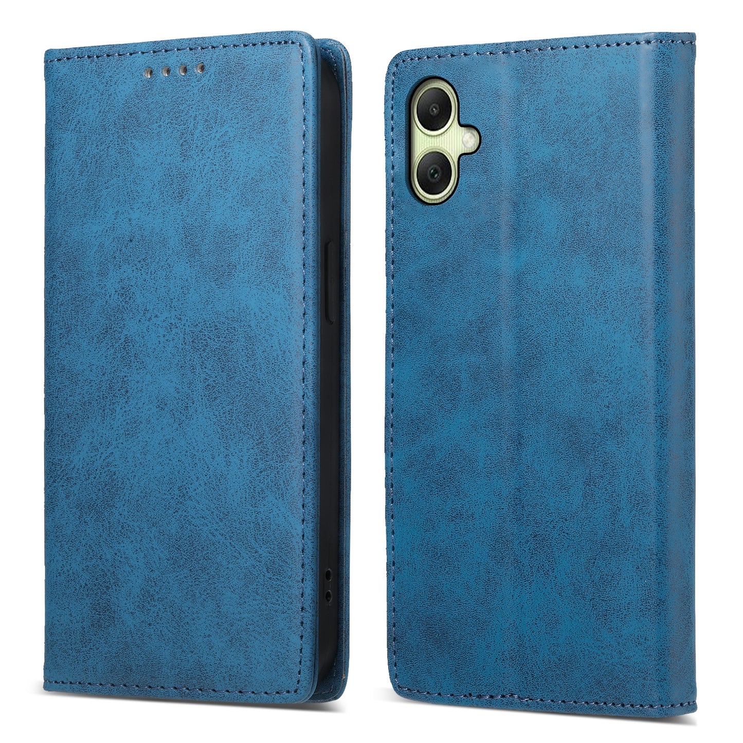 DF-05 For Samsung Galaxy A06 Wallet Case RFID Blocking PU Leather Phone Cover - Blue