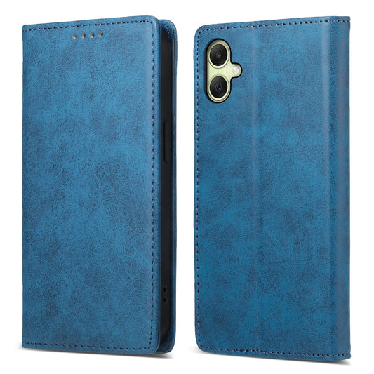DF-05 For Samsung Galaxy A06 Wallet Case RFID Blocking PU Leather Phone Cover - Blue