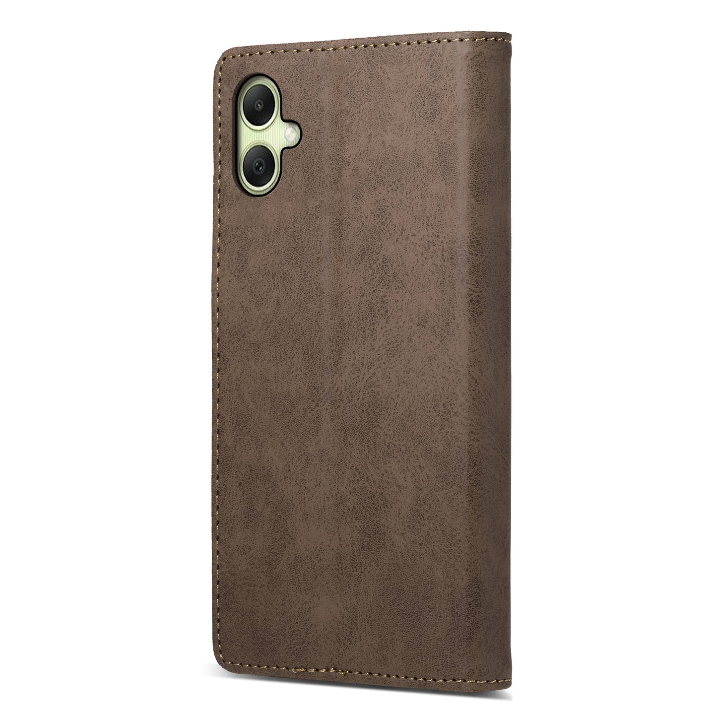 DF-05 For Samsung Galaxy A06 Wallet Case RFID Blocking PU Leather Phone Cover - Brown