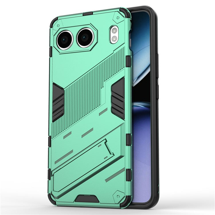 For OnePlus Nord 4 Case PC+TPU Shockproof Phone Cover with Kickstand - Green