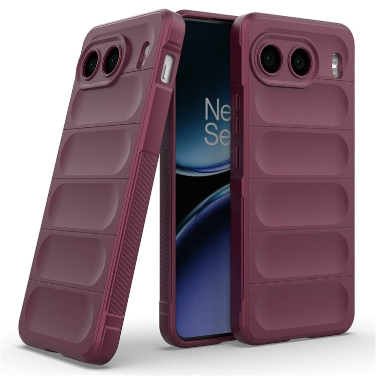 For OnePlus Nord 4 Case Anti-Drop Soft TPU Rugged Phone Back Cover - Wine Red