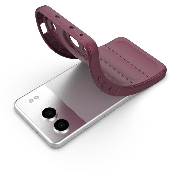 For OnePlus Nord 4 Case Anti-Drop Soft TPU Rugged Phone Back Cover - Wine Red