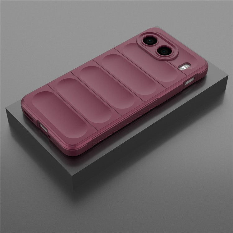 For OnePlus Nord 4 Case Anti-Drop Soft TPU Rugged Phone Back Cover - Wine Red