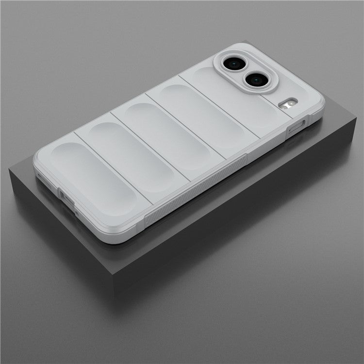 For OnePlus Nord 4 Case Anti-Drop Soft TPU Rugged Phone Back Cover - Light Grey