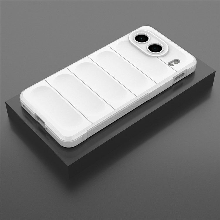 For OnePlus Nord 4 Case Anti-Drop Soft TPU Rugged Phone Back Cover - White