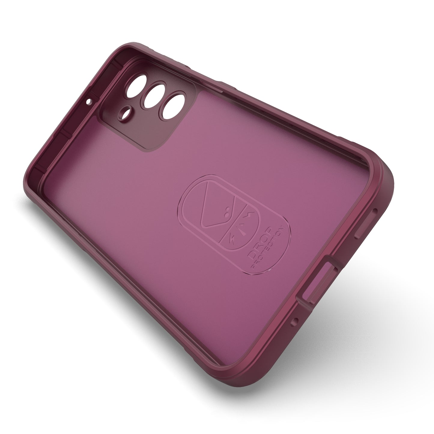 For Samsung Galaxy A16 5G / A16 4G Case Anti-Drop Soft TPU Rugged Phone Back Cover - Wine Red