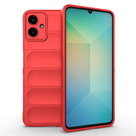 For Samsung Galaxy A06 Case Anti-Drop Soft TPU Rugged Phone Back Cover - Red